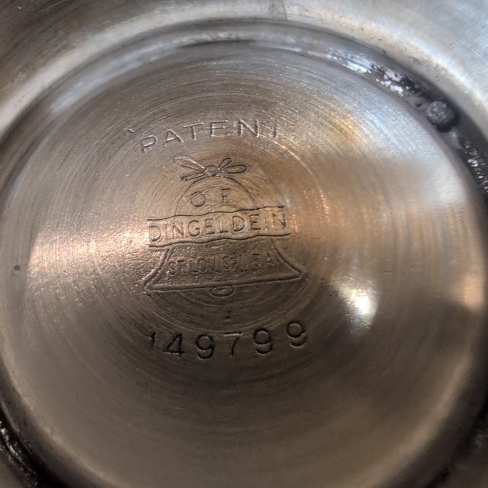 Dingeldein St Louis Silver Plated Egg Cups Gold Wash Interior Set of 2 149799 - Picture 4 of 5